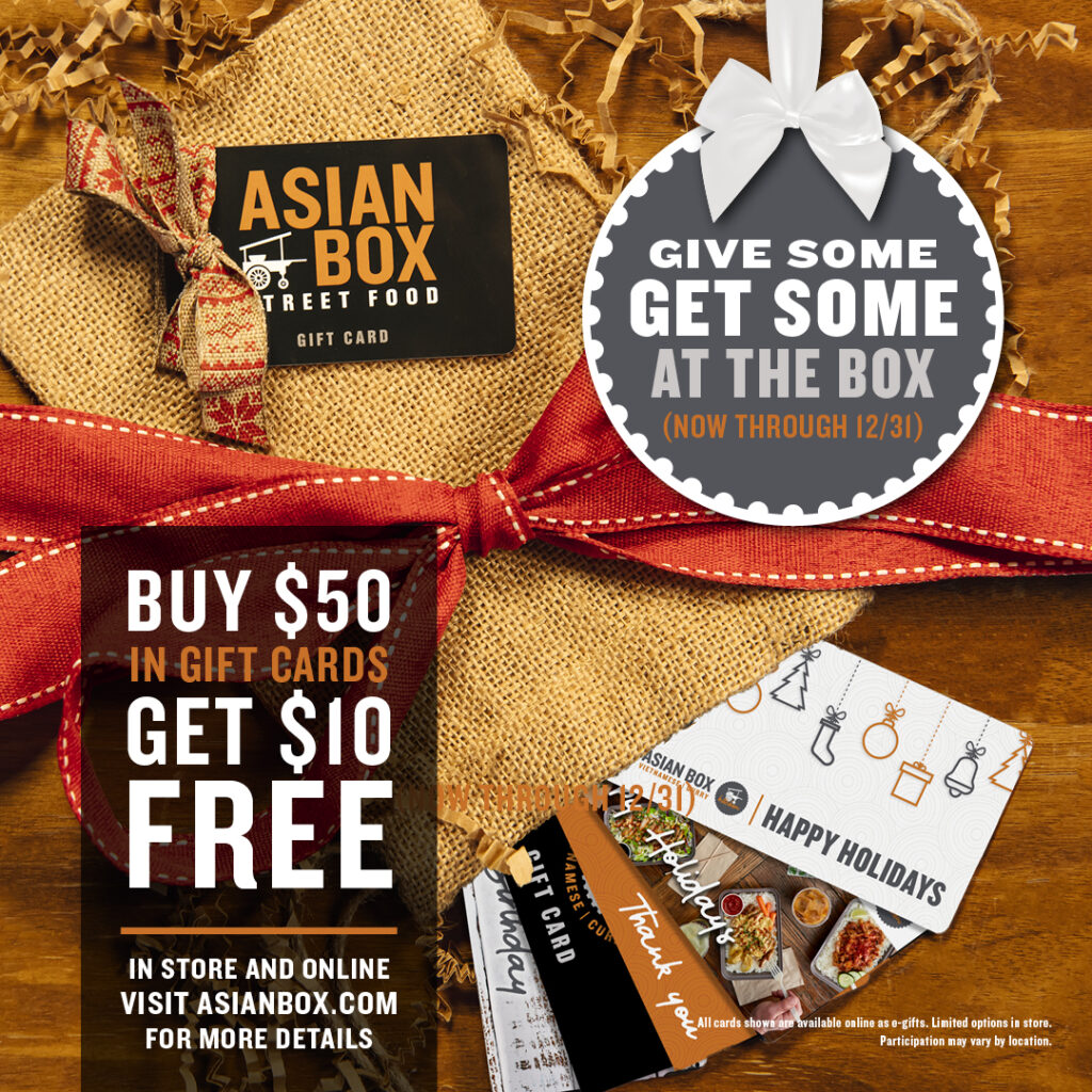 Gift Card Special at Asian Box - Town & Country Village