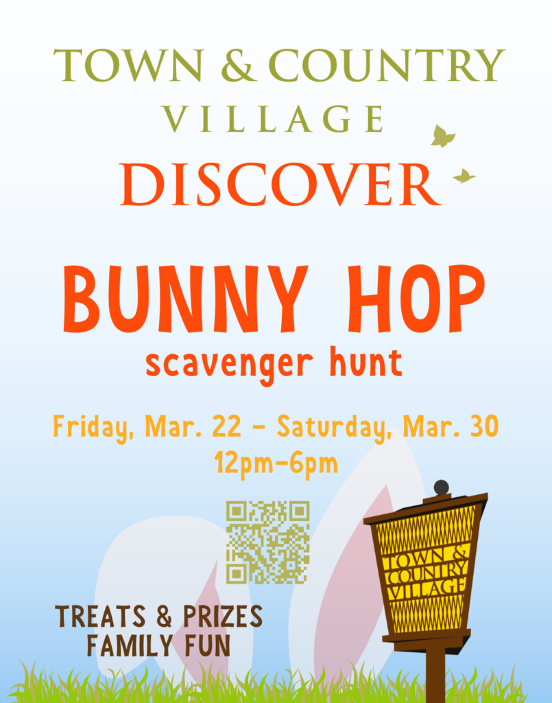 Bunny Hop Scavenger Hunt Town Country Village